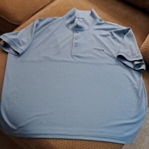 Mens Columbia PFG Omni Shade Short Sleeve Pale Blue Shirt Size: 4X